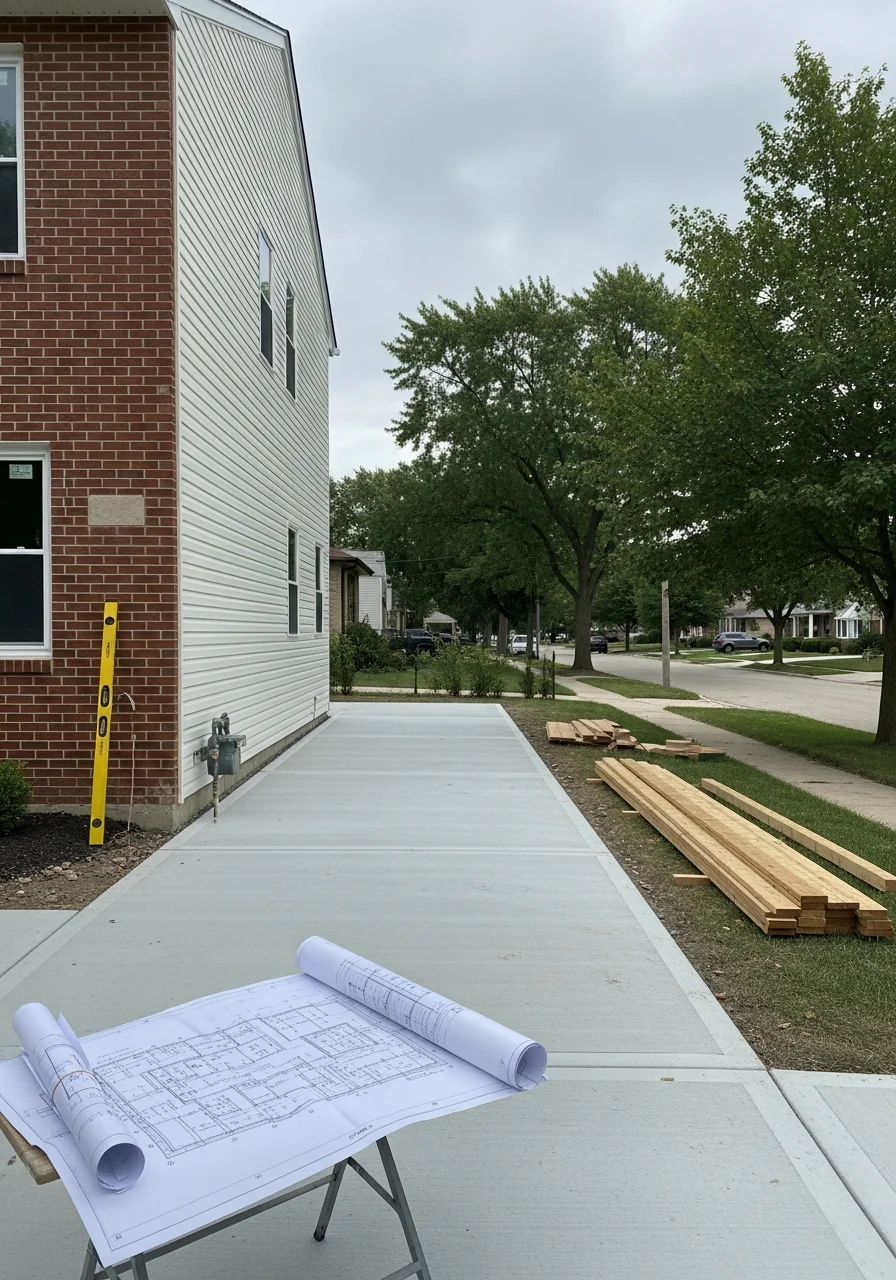 Close-up of a homeowner and service professional discussing a home improvement project.