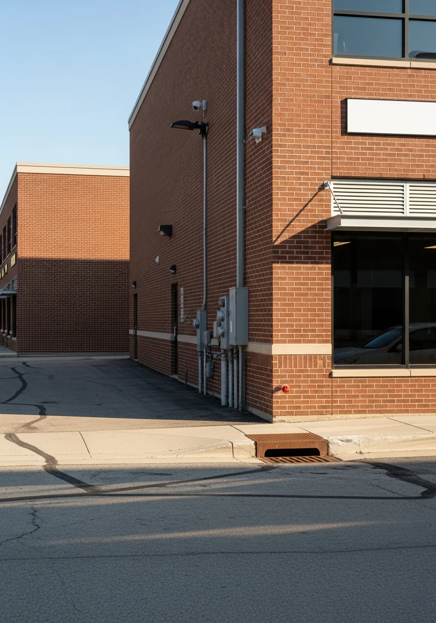 Commercial building exterior in Franklin Park near O'Hare area