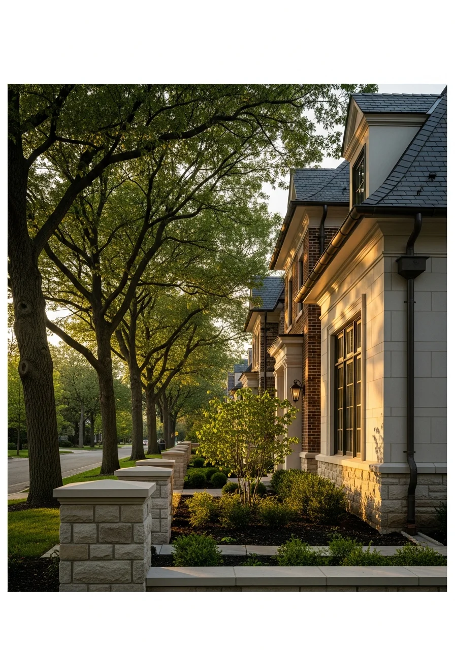 Custom home construction project in Lake Forest with architectural detail and quality finishes